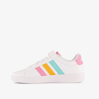 Adidas Grand Court 3.0 meisjes sneakers wit roze