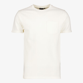 Unsigned heren T-shirt met structuur wit