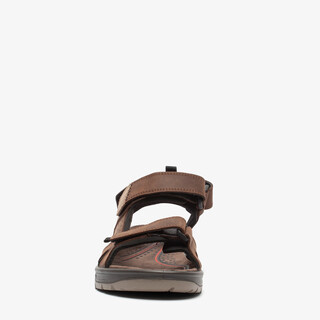 Hush Puppies leren heren sandalen bruin