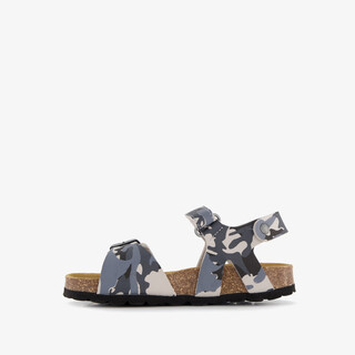 Hush Puppies jongens bio sandalen met camouflageprint grijs