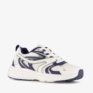 Blue Box jongens dad sneakers wit blauw