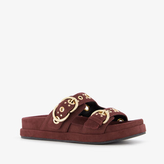 XX By Mess dames slippers bordeaux rood