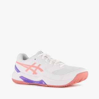 Asics Gel-Dedicate 8 dames padelschoenen wit oranje