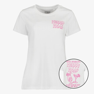 TwoDay dames t-shirt met opdruk wit