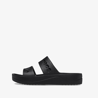 Crocs Baya Platform dames slippers zwart