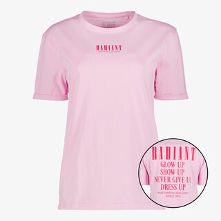 TwoDay dames T-shirt met backprint roze