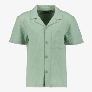 Unsigned jongens overhemd met korte mouwen groen