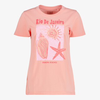 TwoDay dames T-shirt met opdruk roze