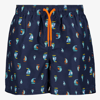 Osaga jongens zwembroek met zeilbootprint blauw