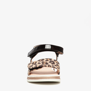 Blue Box meisjes lak sandalen met luipaardprint