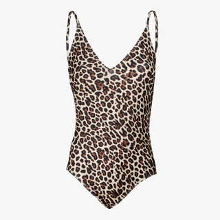 Osaga dames badpak met panterprint