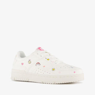 Blue Box meisjes sneakers met icoontjes wit