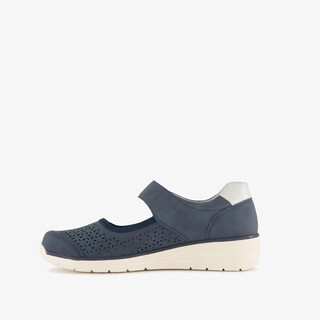 Natuform dames ballerina's donkerblauw