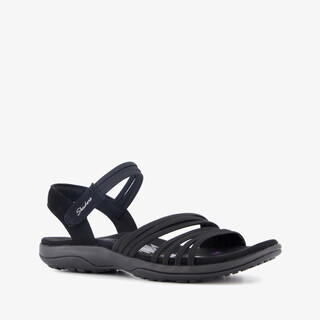 Skechers Reggae Slim Coffee dames sandalen zwart
