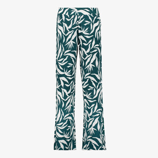 TwoDay dames wide leg broek met print groen wit