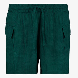 TwoDay dames short met klepzakken groen