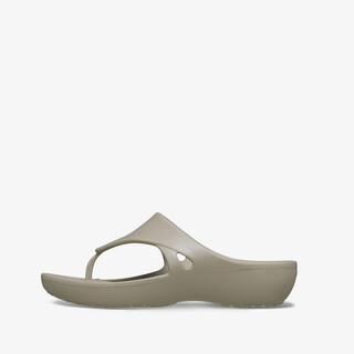 Crocs Kadee Wedge Flip dames slippers beige
