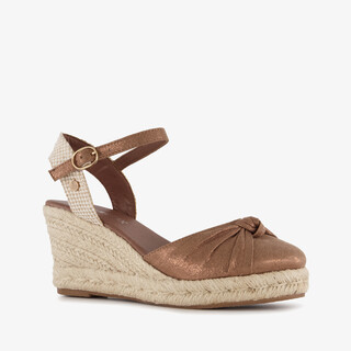 Blue Box dames espadrilles brons beige