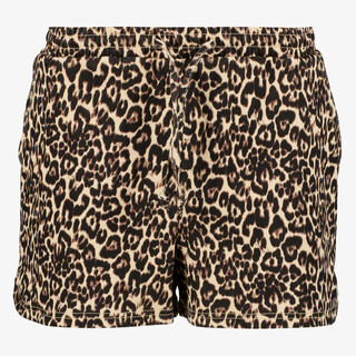 TwoDay dames short met panterprint bruin