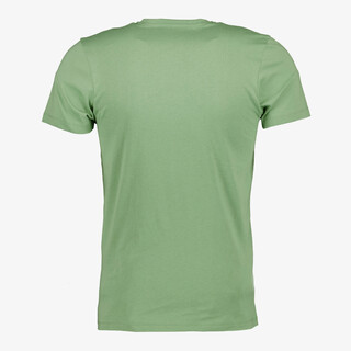 Unsigned heren T-shirt katoen ronde hals lichtgroen