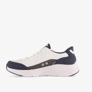 Skechers Cozy Fit heren sneakers wit blauw