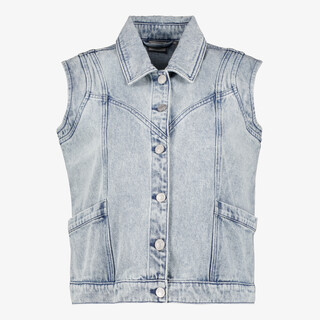 Twoday dames spijker gilet lichtblauw