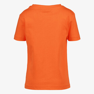 Unsigned jongens T-shirt met tijgerkop oranje