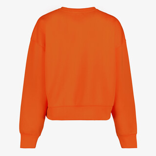 Osaga Cropped dames sport sweater oranje