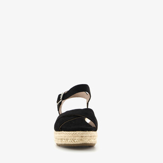 Blue Box dames espadrilles met sleehak zwart