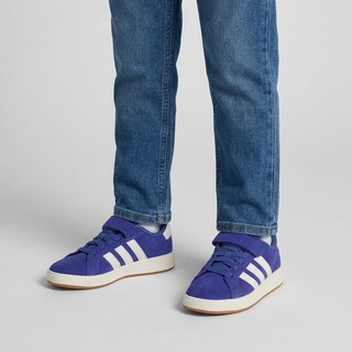 Adidas Grand Court 00S suède kinder sneakers blauw