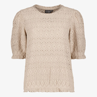 TwoDay kanten dames top beige
