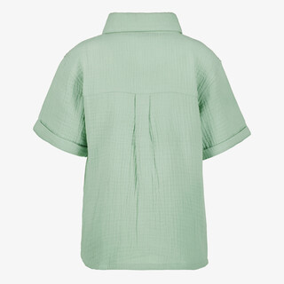 Unsigned jongens mousseline blouse groen