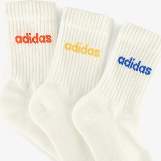 Adidas 3-pack sokken met gekleurd logo