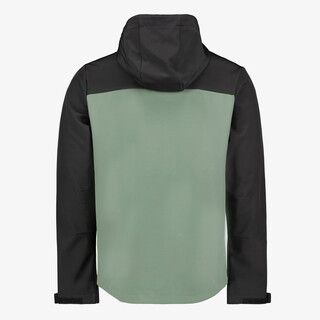 Mountain Peak heren softshell jas groen zwart
