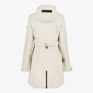 Kjelvik softshell lange dames jas beige