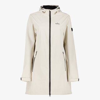 Kjelvik softshell lange dames jas beige