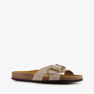 Hush Puppies suède dames slippers beige
