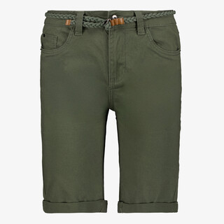 TwoDay dames bermuda met gevlochten riem groen