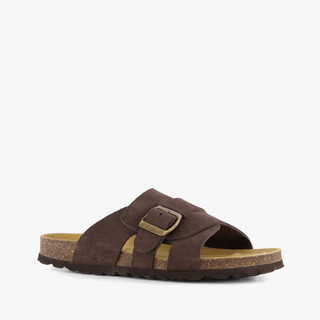 Hush Puppies suède dames bio slippers bruin