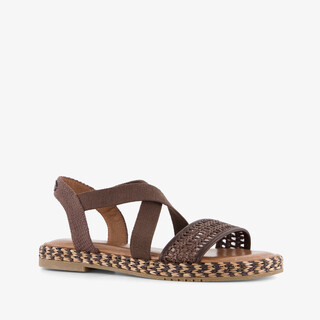 Tamaris dames sandalen bruin goud