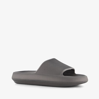 Heren badslippers grijs