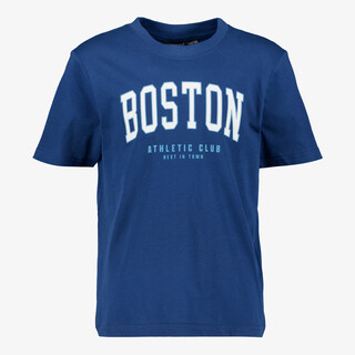 Unsigned jongens T-shirt met opdruk donkerblauw