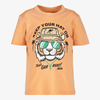 Unsigned jongens T-shirt met tijger oranje