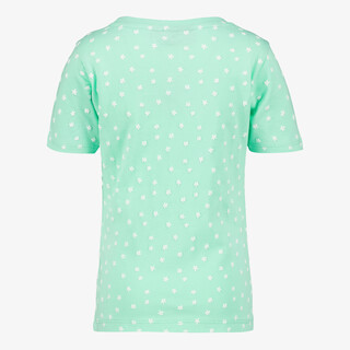 TwoDay meisjes T-shirt met bloemenprint mintgroen