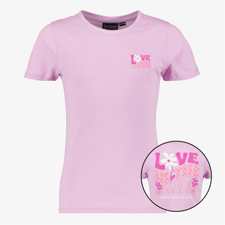 TwoDay meisjes T-shirt met backprint lichtroze