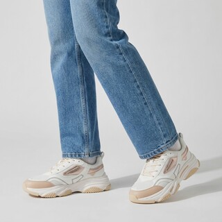 Blue Box dames sneakers wit beige