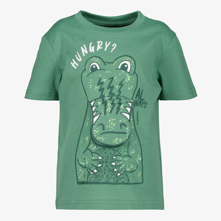 Unsigned jongens T-shirt met krokodil groen