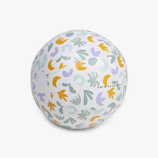 Swim Essentils Abstract kinder strandbal met print wit