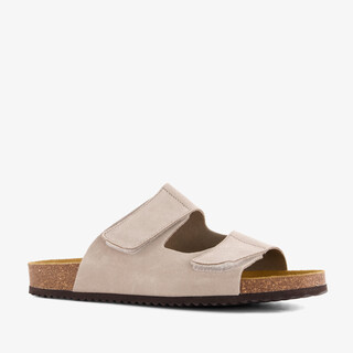 Hush Puppies leren heren slippers beige