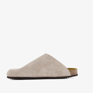 Hush Puppies suède heren clogs taupe